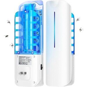 Flying Insect Trap Plug in Mosquito Bug Zapper Indoor Gnat Moth Catcher